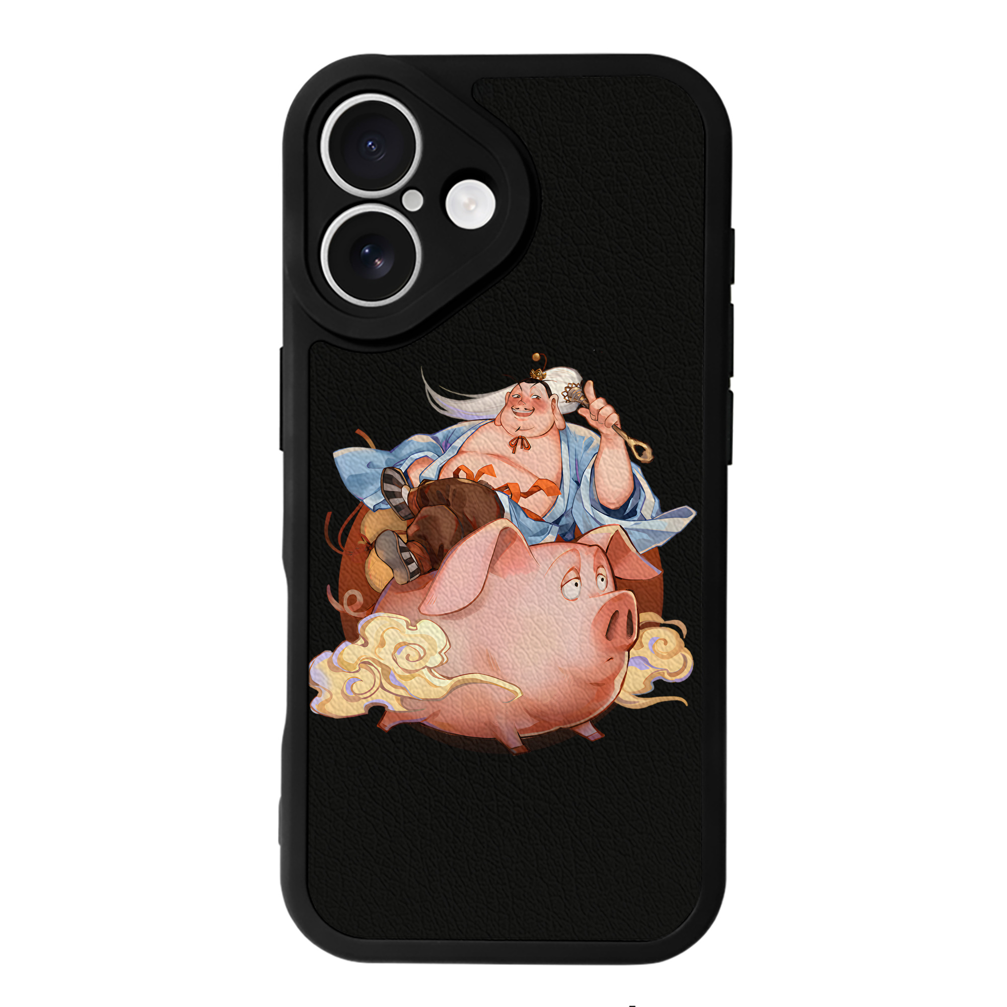 （画像用） Ne Zha 2 ナタ 魔童の大暴れ 【iPhone 16シリーズ対応】シリコンスマホケース（レザー調） 材質：シリコン